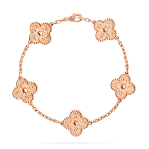 Van Cleef Alhambra 5 Rose Bracelets